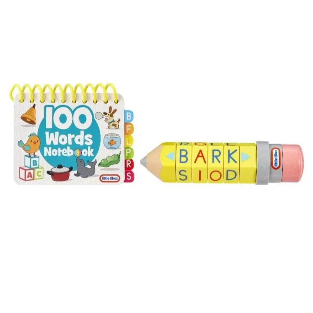 Little Tikes OLD SCHOOL 100 Words Spell & Spin Pencil NEW